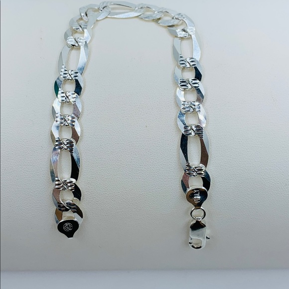 Other - Sterling Silver 925 Men's Bracelet 9” 11mm
